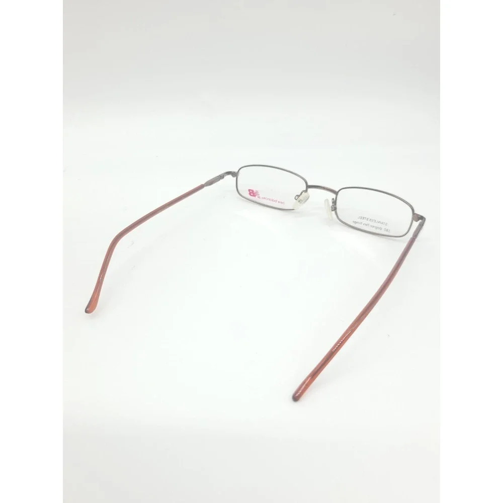 New Balance NBK 43-1 44-18-125 Brown Matte Full Rim Metal Eyeglasses Frame